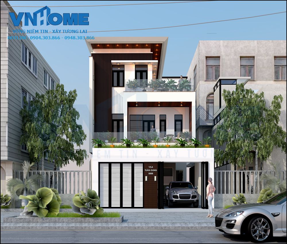 thiết kế biệt thự hiện đại 