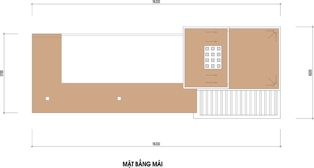 mặt bằng mái mặt bằng mái