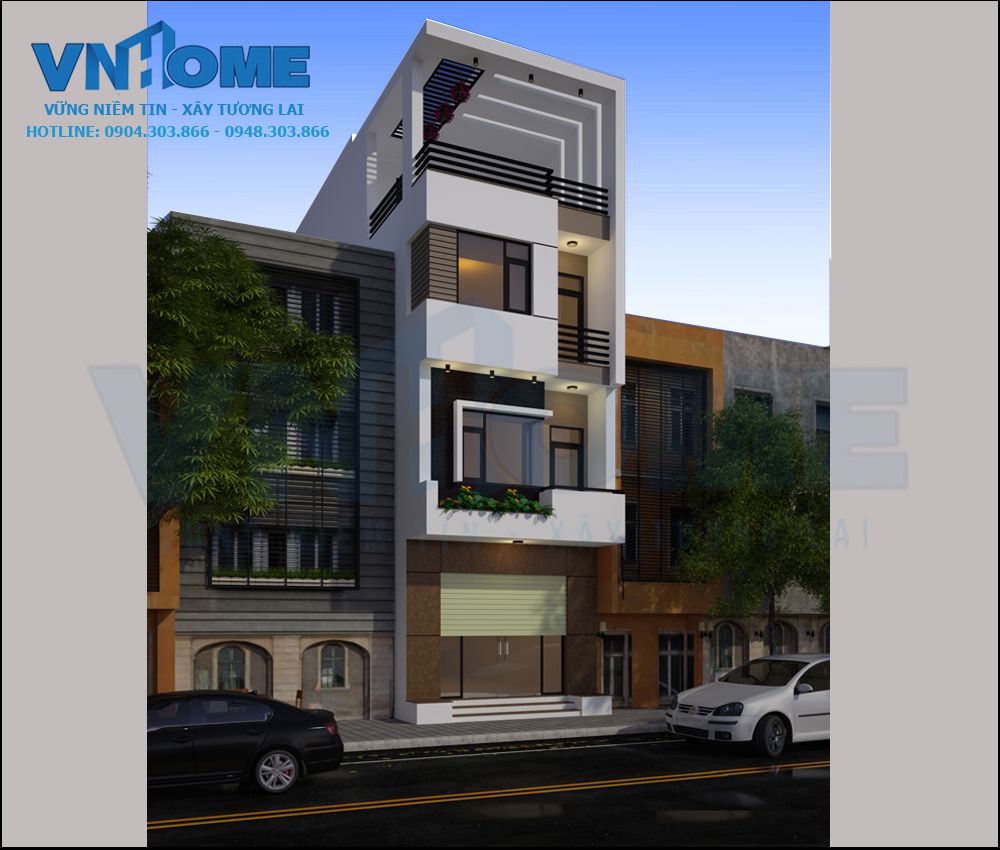 nhà lô hiện đại 4 tầng nhà lô hiện đại 4 tầng