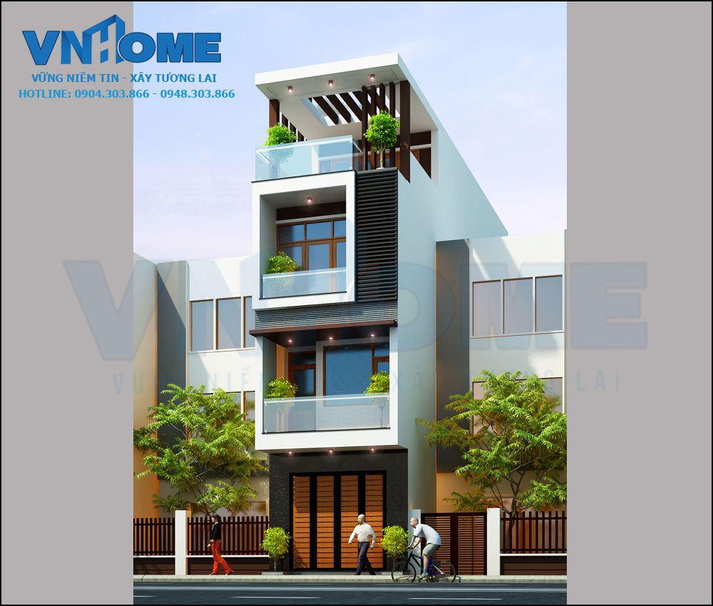 thiết kế nhà lô hiện đại