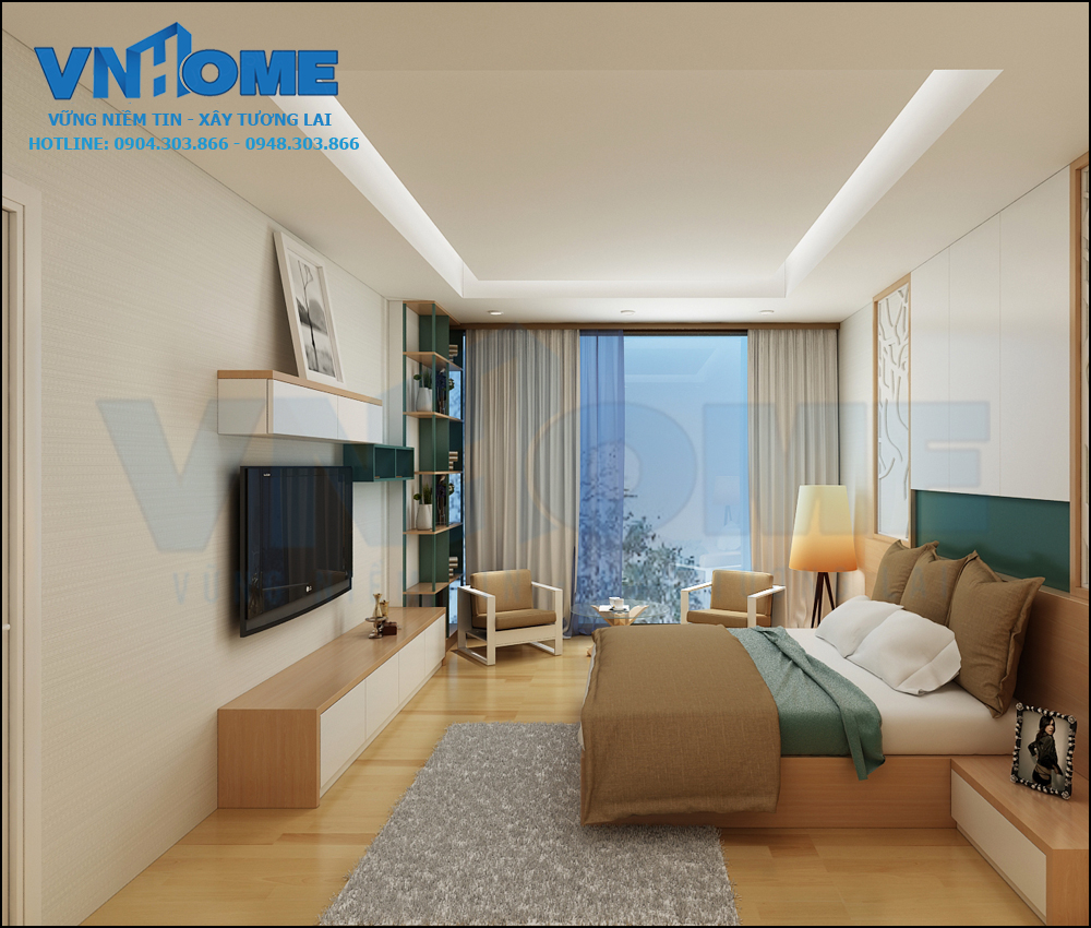 thiết kế nội thất biệt thự hiện đại 4 tầng tại Hải Phòng