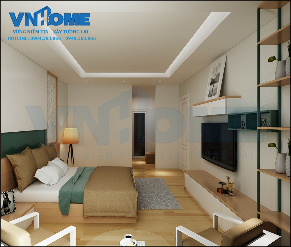 thiết kế nội thất biệt thự hiện đại 4 tầng tại Hải Phòng